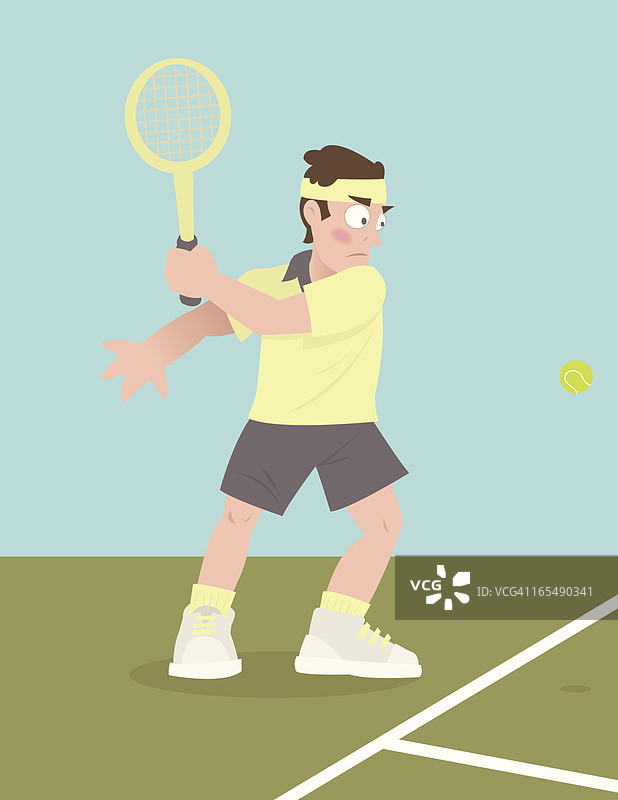 强力反手击球图片素材