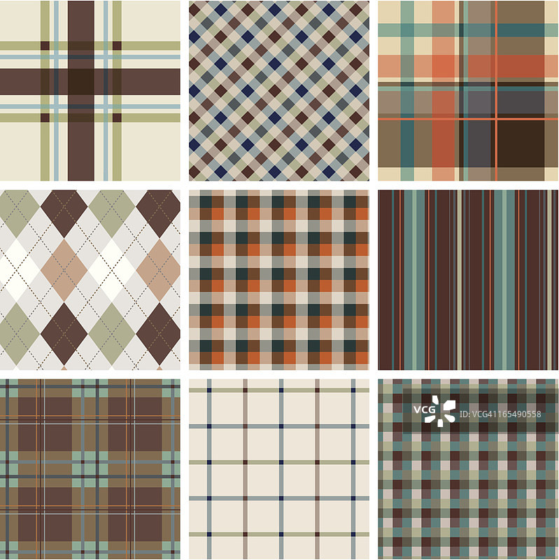 无缝格子图案图片素材