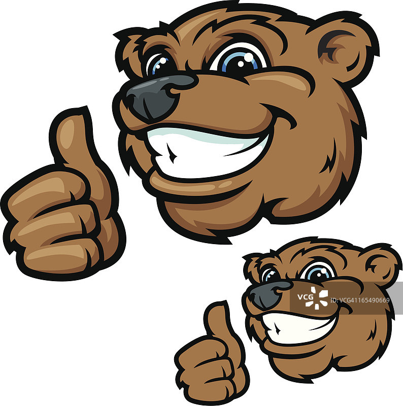 小熊头像儿童系列图片素材