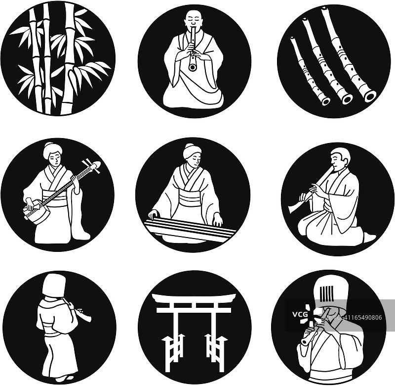 日本古典音乐图片素材