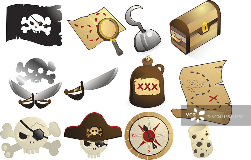 海盗图标图片素材