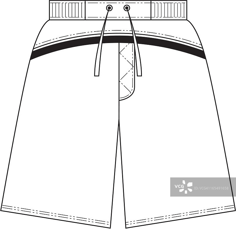 沙滩短裤面板细节图片素材