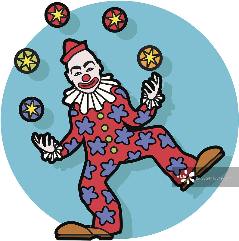 杂耍小丑图片素材