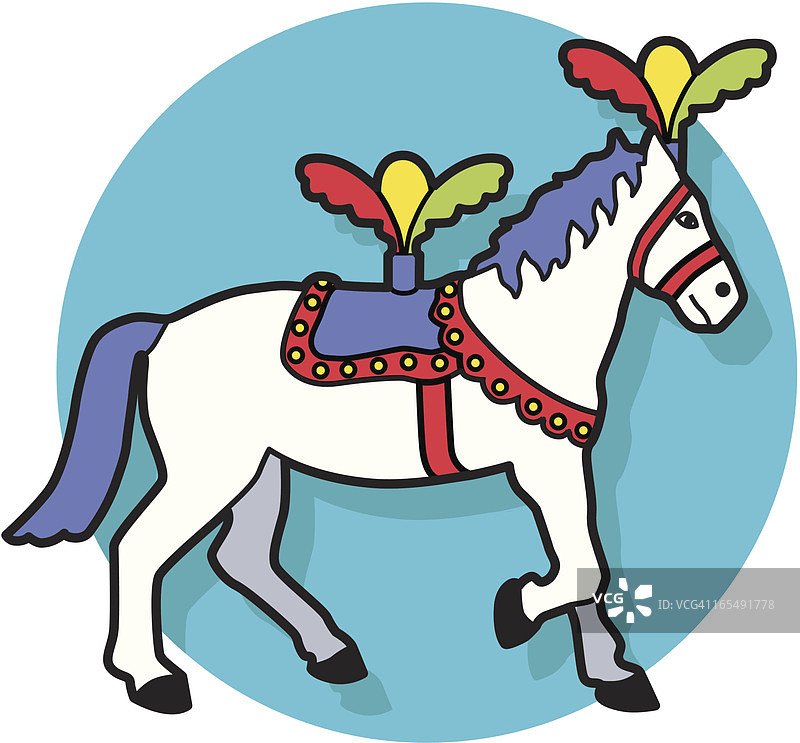 马戏团马图片素材