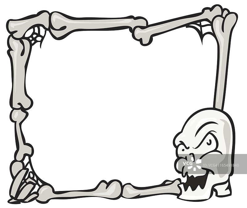 骨骼边框图片素材