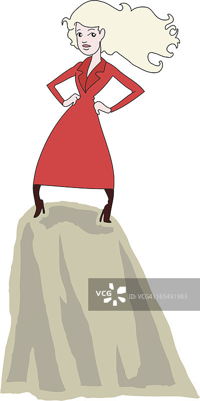 在山顶图片素材