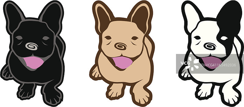 法国斗牛犬图标图片素材