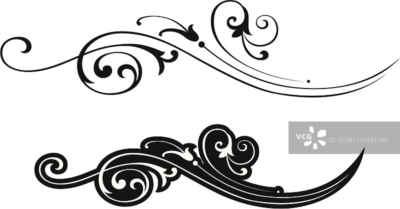 卷轴元素图片素材