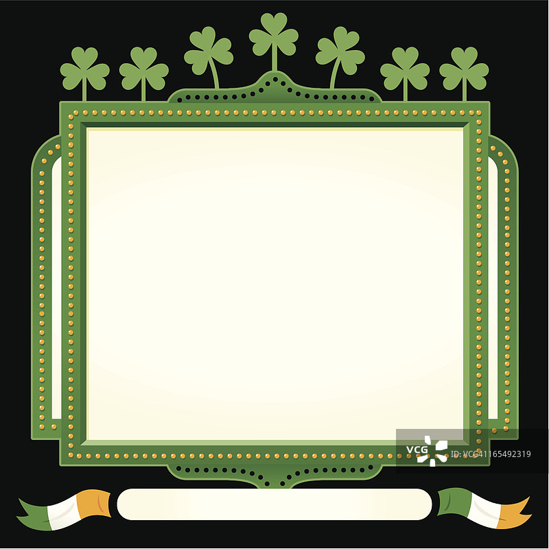 圣帕特里克节爱尔兰标志图片素材