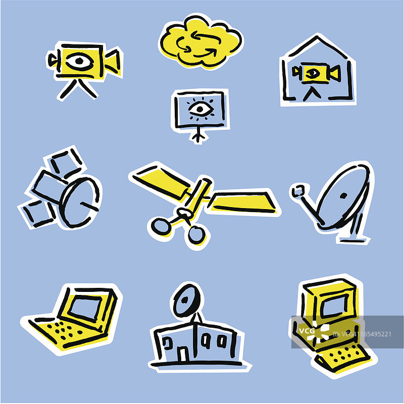 网页图标 - 电信和网络服务图片素材