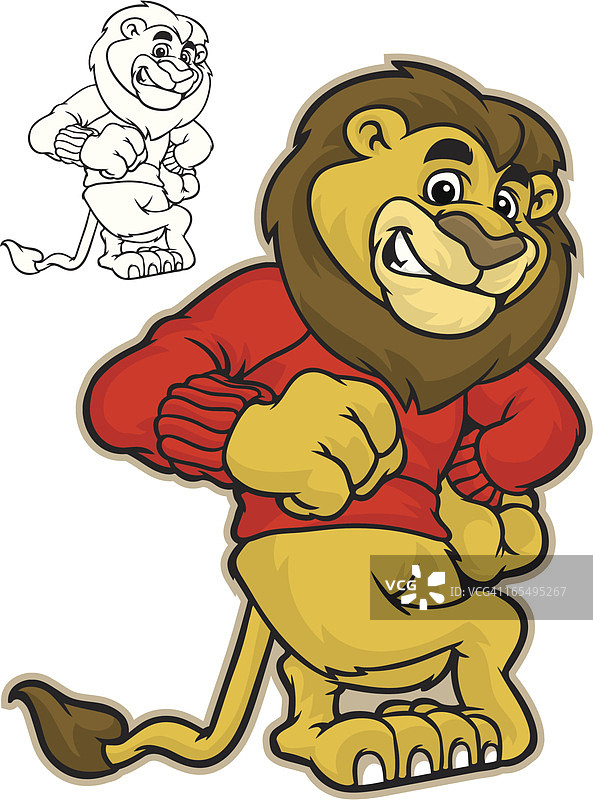 狮子斜靠图片素材