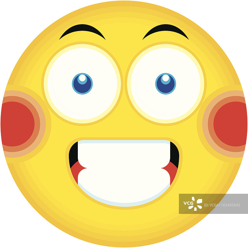 单个表情符号（害羞）图片素材