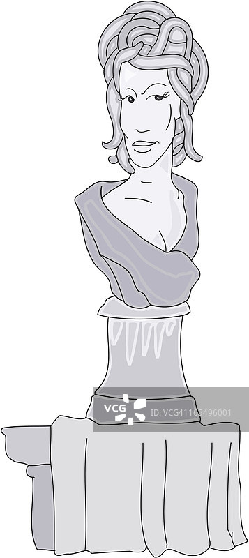 美杜莎半身像图片素材