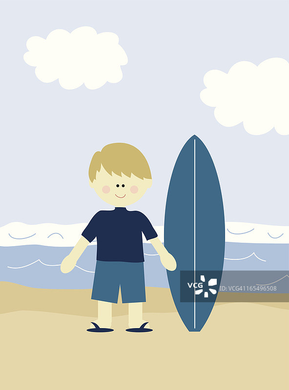 冲浪男孩图片素材