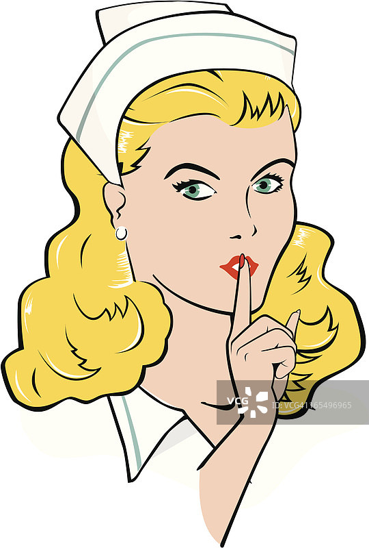 金发护士图片素材