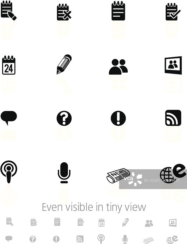 博客和网站图标集图片素材