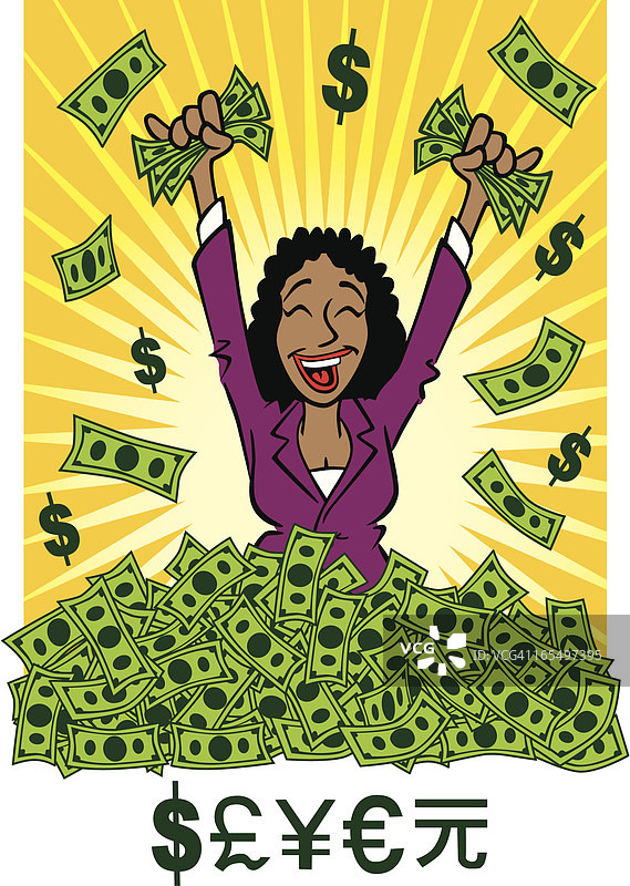 非洲裔美国女商人图片素材