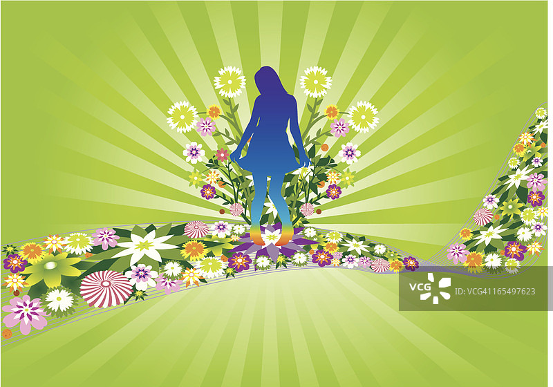 鲜花盛开图片素材