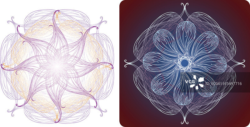 莲花曼陀罗图片素材