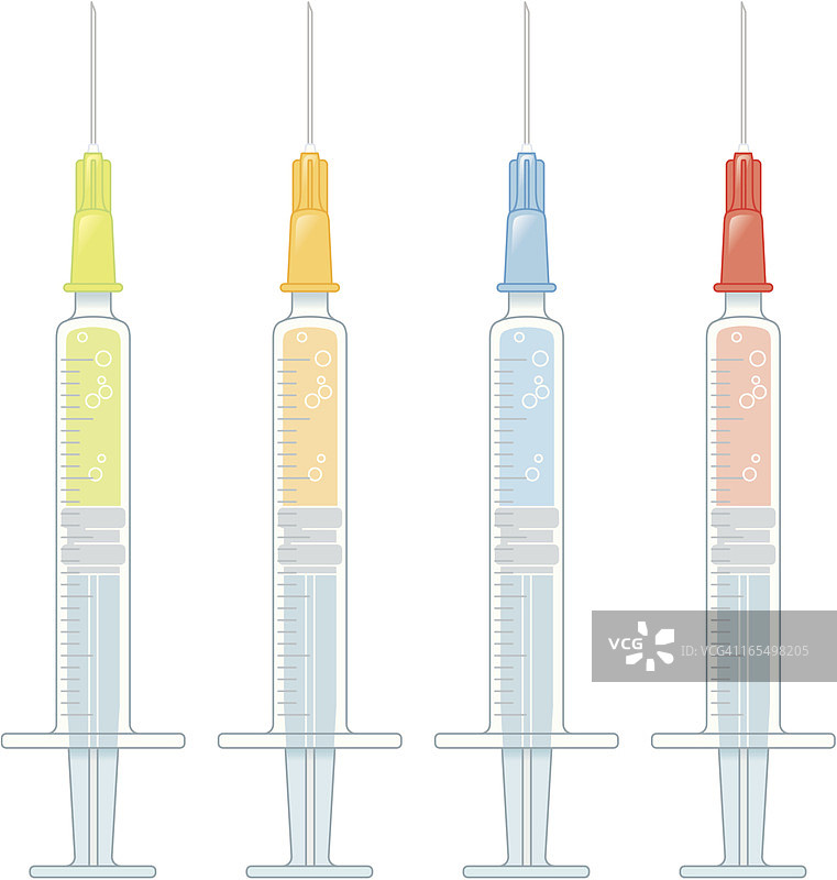彩色注射器图片素材