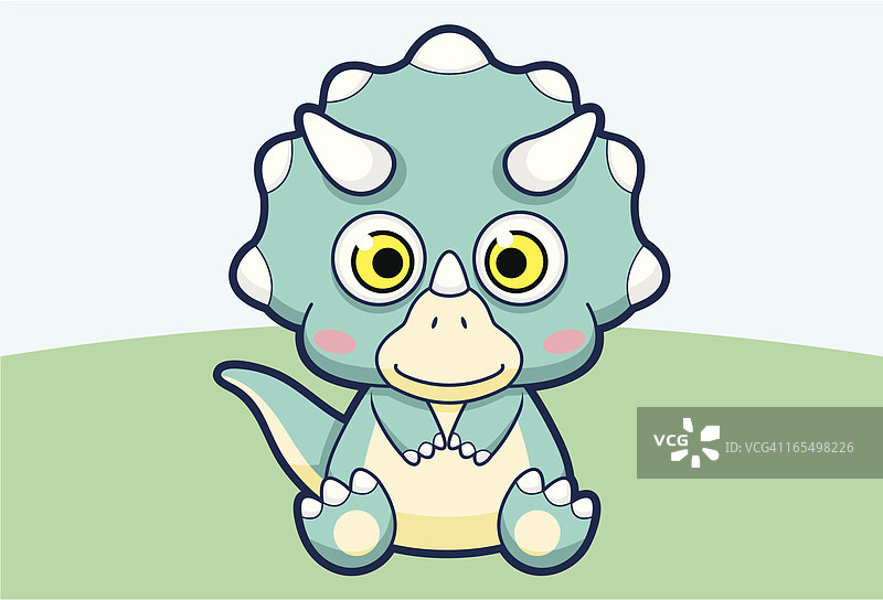 三角龙卡通图片素材