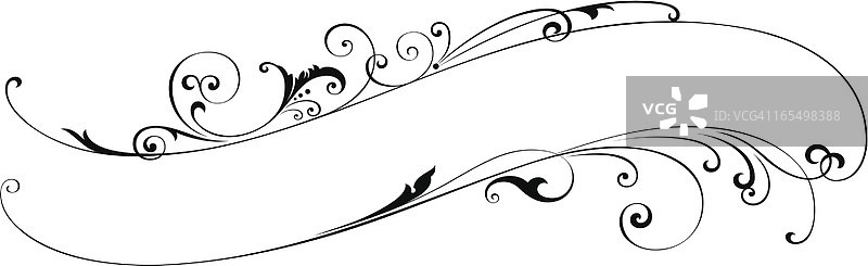 卷轴字体设计图片素材