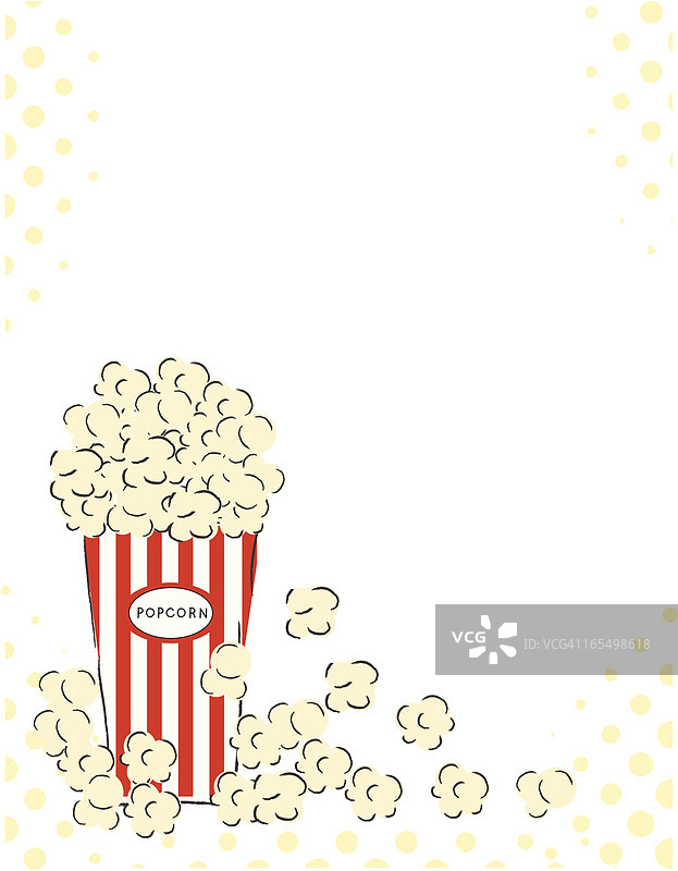 爆米花背景图片素材