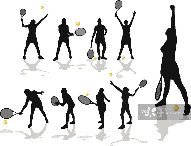 女子网球运动员图片素材