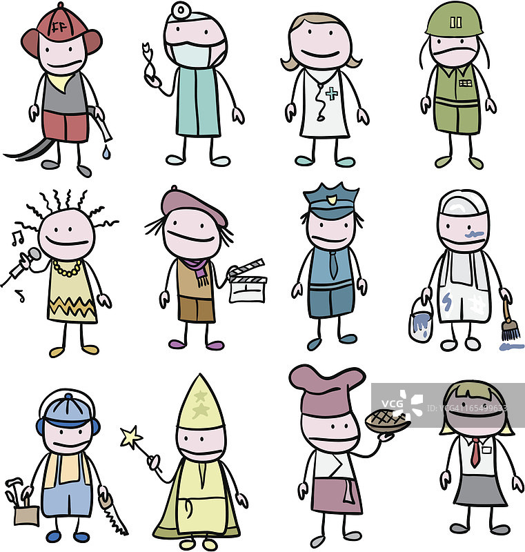 儿童与职业图片素材