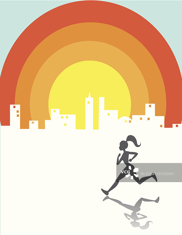 彩虹跑图片素材