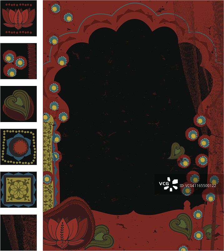 彩色拱门（矢量图）图片素材