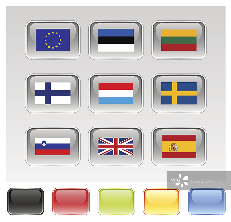 欧盟旗帜系列图片素材