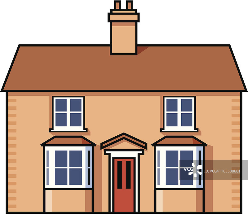 海湾前的小屋二号图片素材