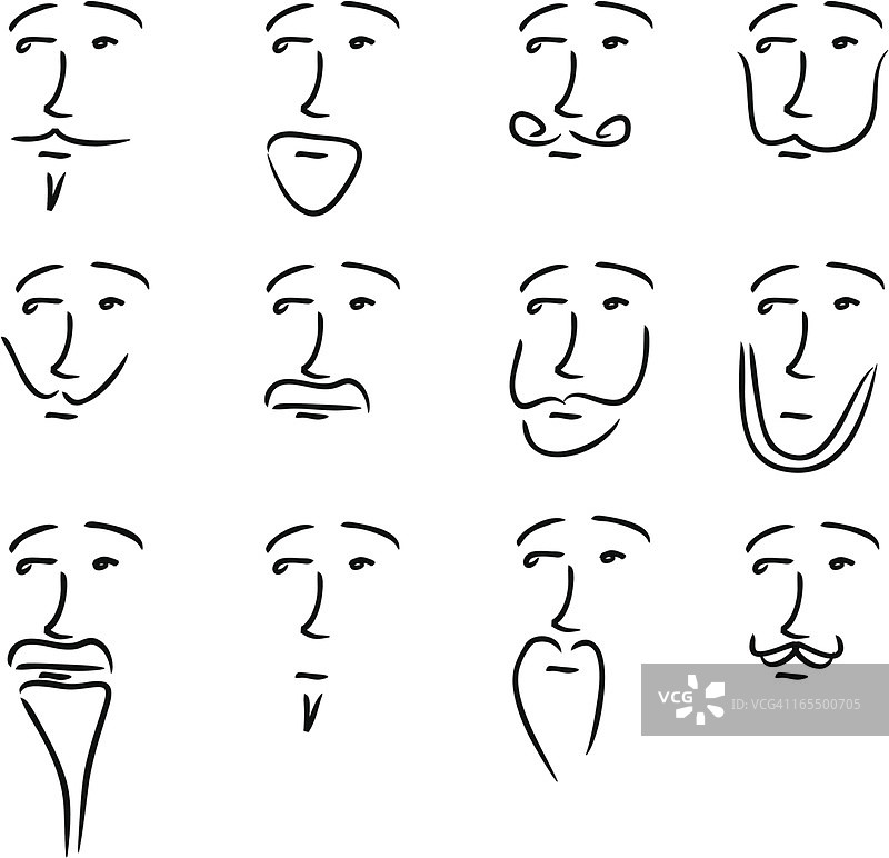 面部毛发图片素材