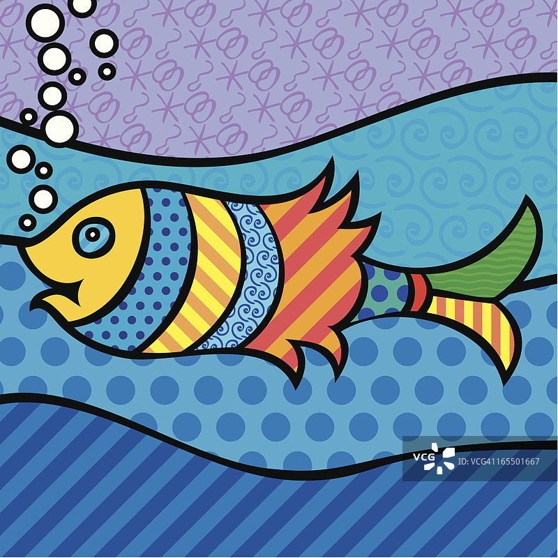 波普鱼图片素材
