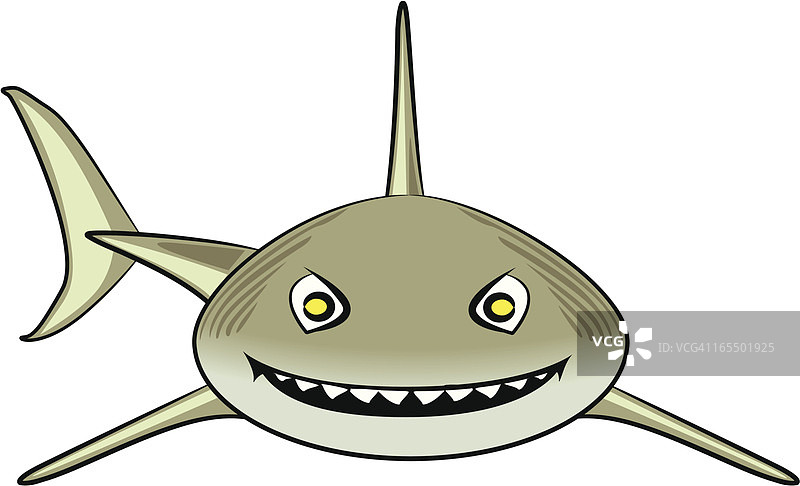 虎鲨卡通图片素材