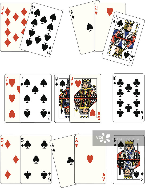 扑克牌型图片素材