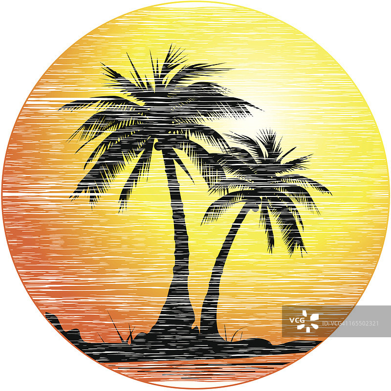 棕榈树矢量素材图片素材