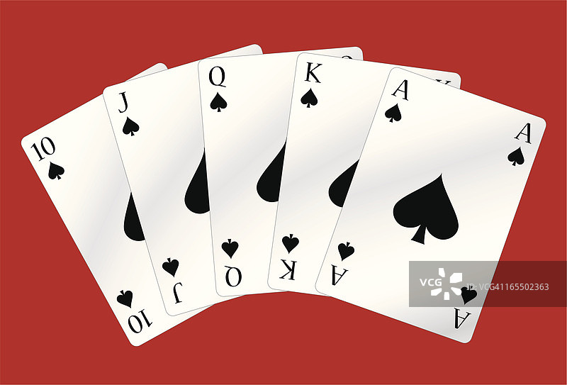 黑桃同花顺图片素材