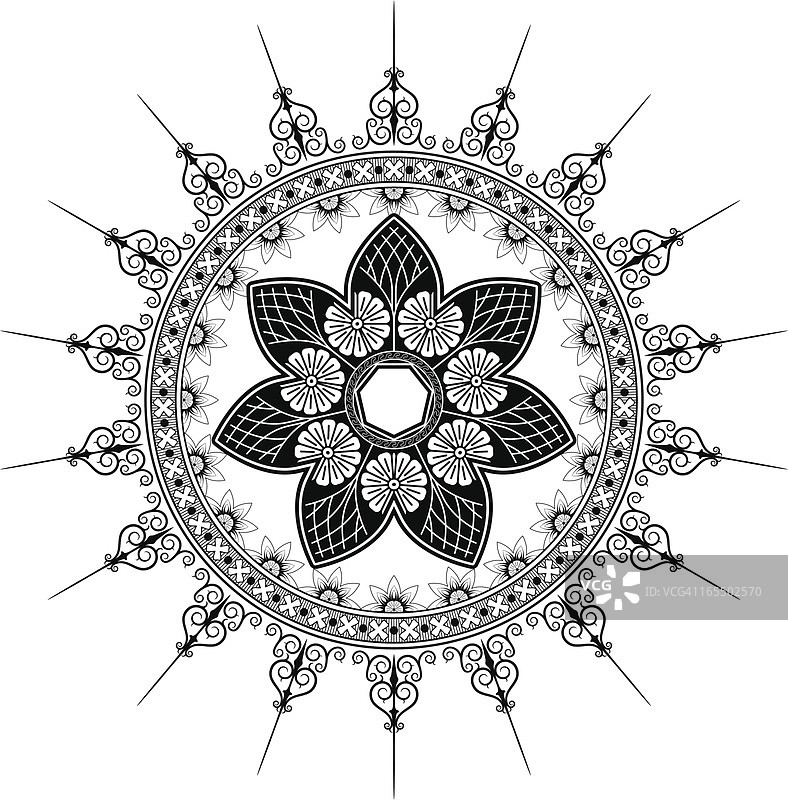 哥特式花纹图片素材