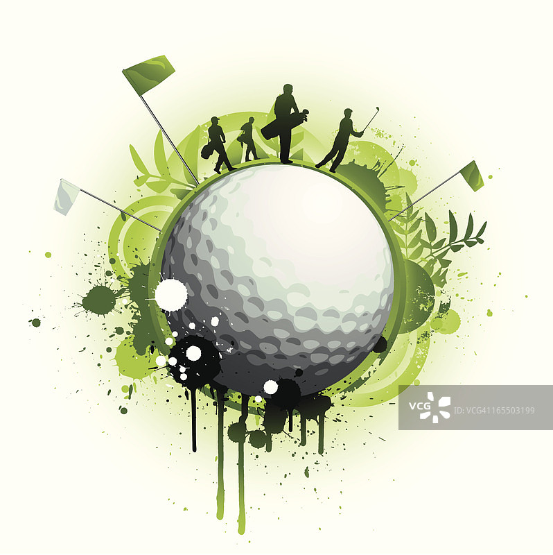 高尔夫球图片素材