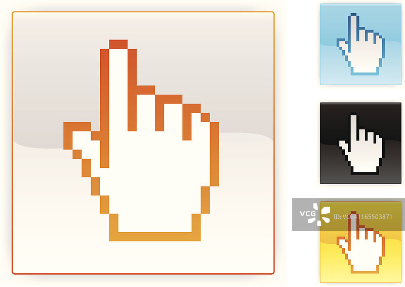 手形光标图标图片素材