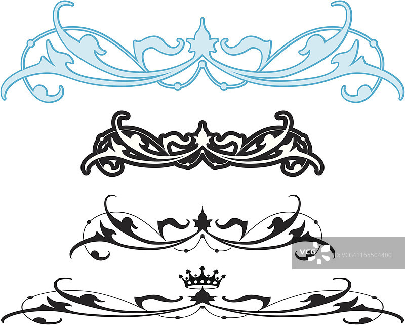 维多利亚时代的线条规则图片素材