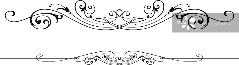 维多利亚卷轴设计图片素材