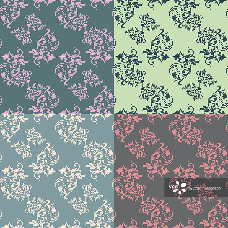 无缝低饱和度平铺壁纸图片素材