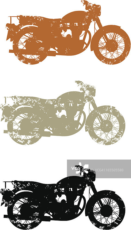 Grunge旧自行车图片素材