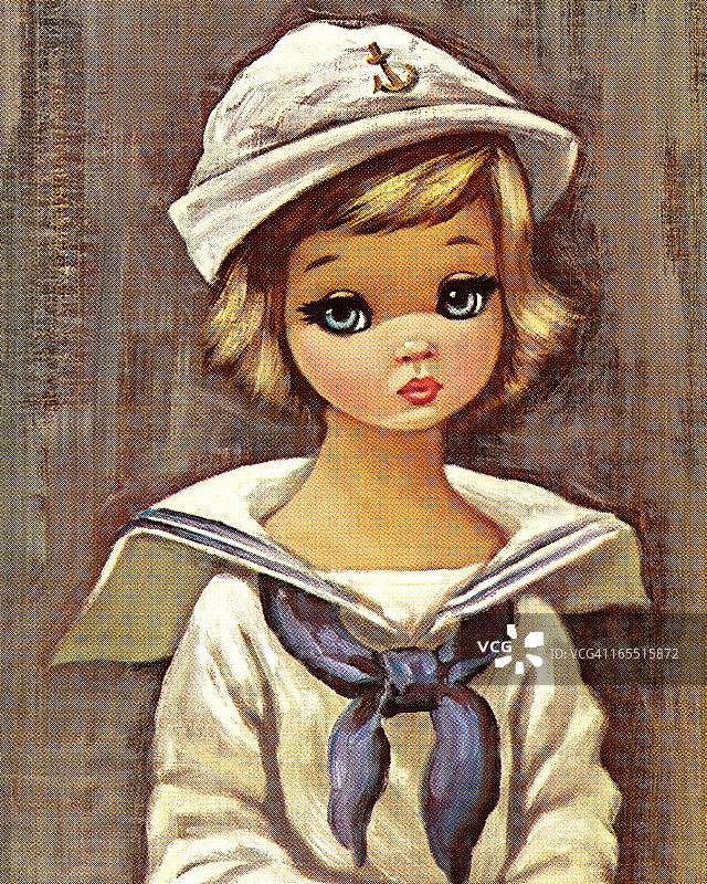 穿着水手服的女孩图片素材