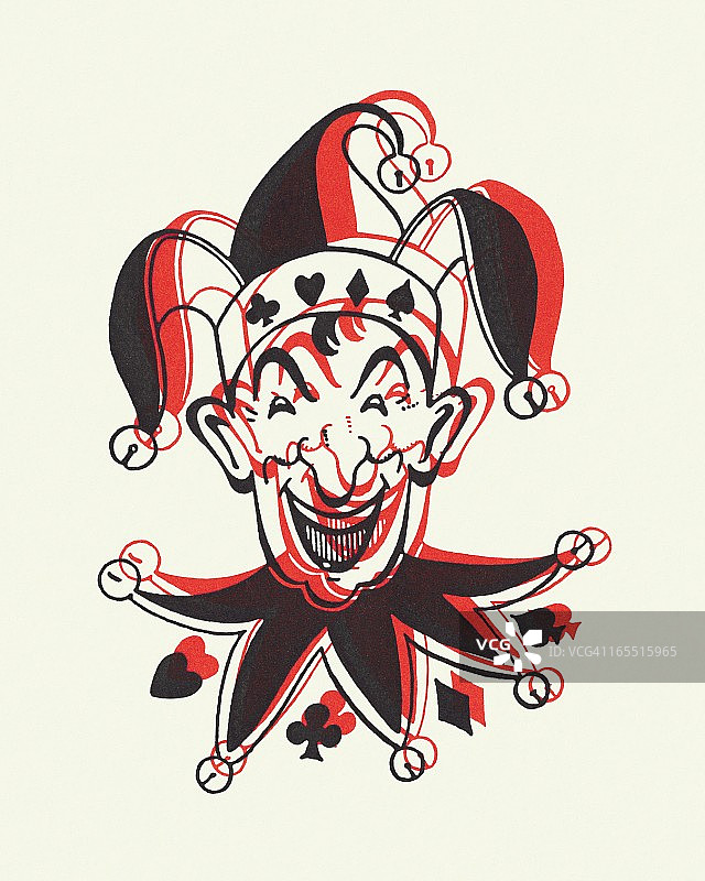 虚焦的小丑图片素材