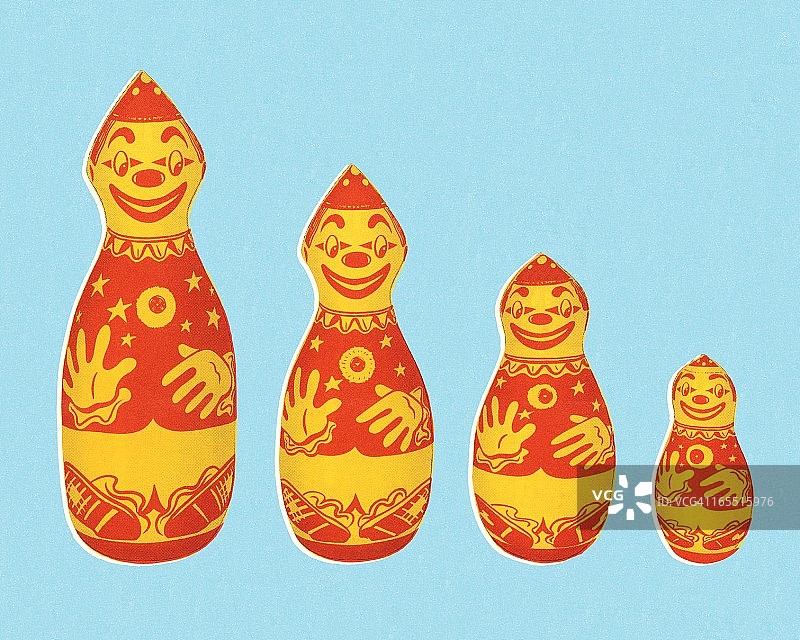 小丑套娃图片素材