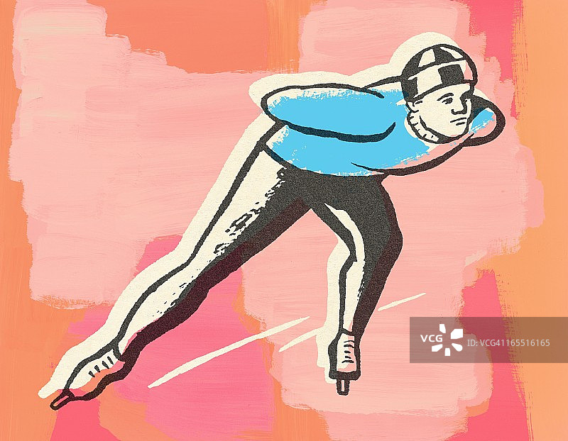 冰上竞速图片素材